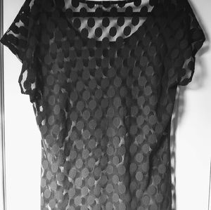 Liz Claiborne Sheer Black Top